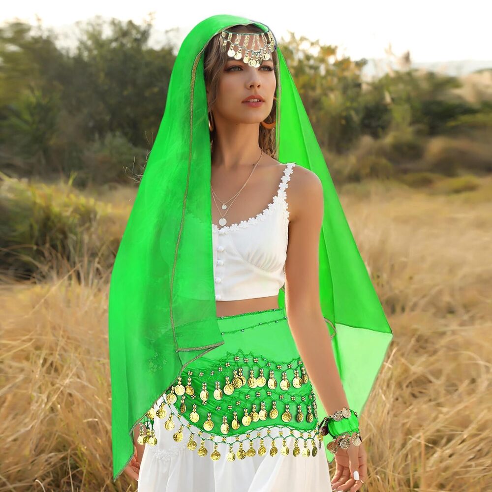 2599 4 Pcs Belly Dance Outfit Sets, Belly Dance C… - image 6